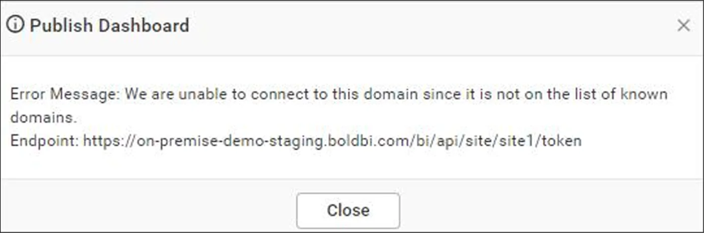 Denied access notification