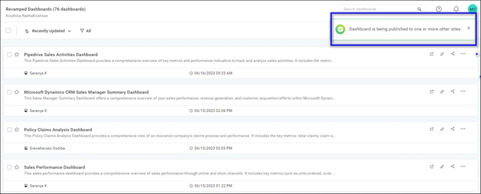 Published Notification