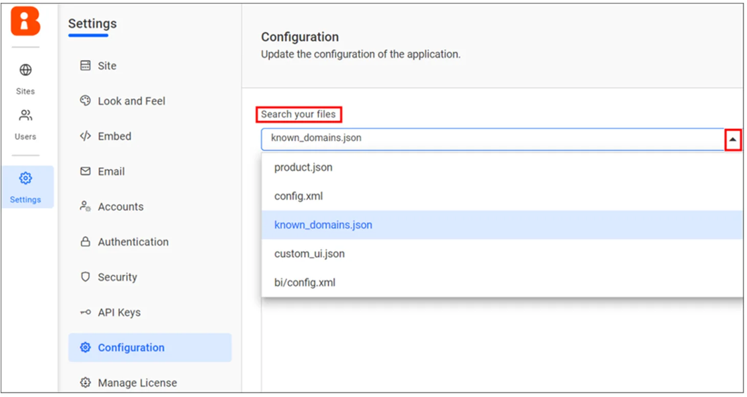 Select known_domains.json