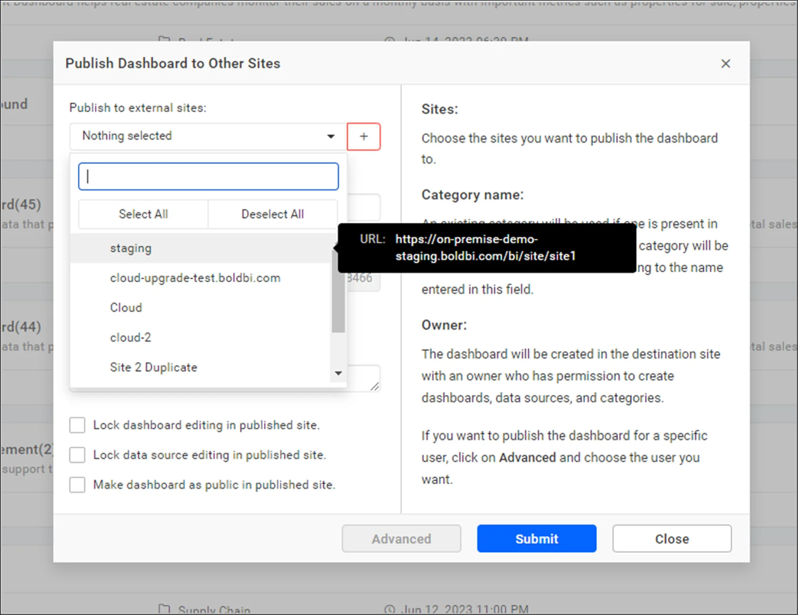 Selecting known domain