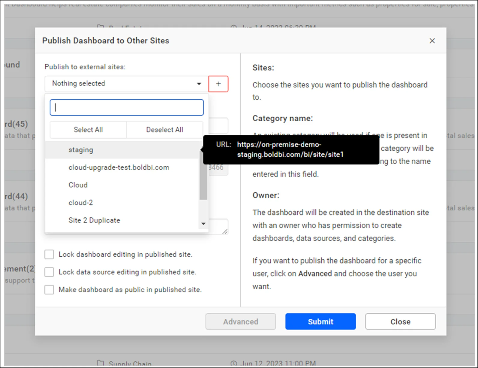 Selecting known domain