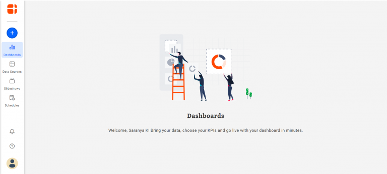 Homepage of Bold BI Dashboards