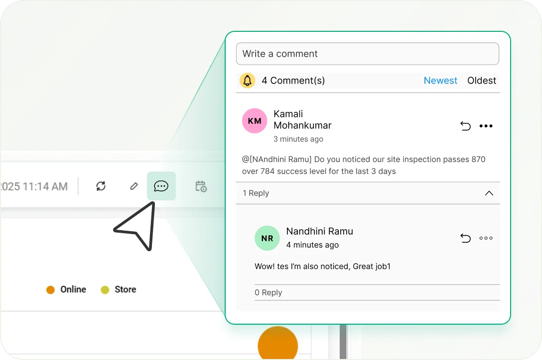 Interactive Commenting Annotations