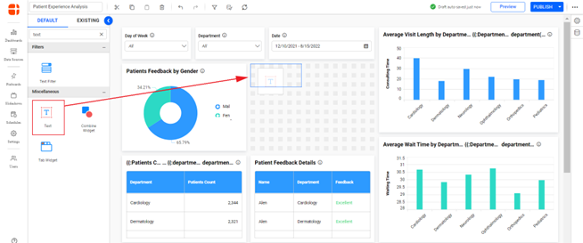 Dashboard Designer Page