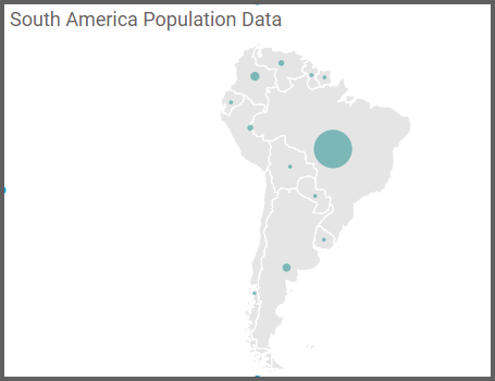 select the South America map option