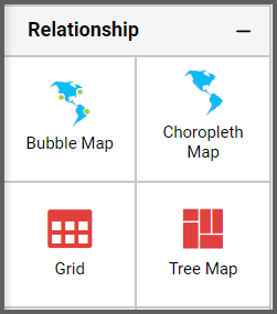 Selecting the Bubble Map Widget