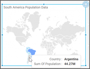 Color code map of Argentina