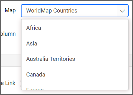 Basic settings of Choropleth Map Widget 