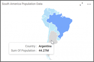 Select the switcher box of Choropleth Map Widget