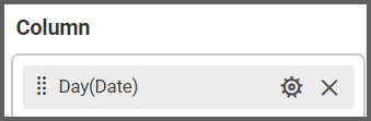 Column box to select the date combo box filter