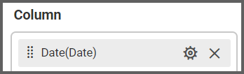 Assign Data tab helps to set Date field to the Column box