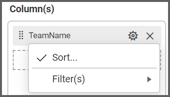 choose Options button where we can to apply filter to the data