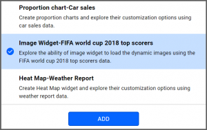 option to select 2018 World Cup data source from the sample data sources