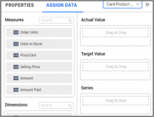 Assigning Data to the KPI Card Widget