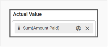 Actual value box to bind data