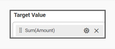 Target value box to bind data