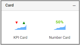 Selecting the KPI Card Widget