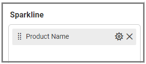 Assign data to sparkline box