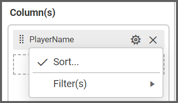 Customizing the Pyramid or Funnel Chart Widget