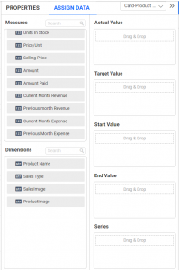 Assigning data to the Radial Gauge Widget