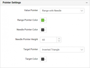 Pointer Settings of Customizing the Radial Gauge Widget