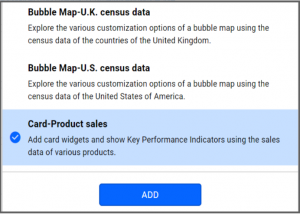 Select the data source - Getting Started with a Radial Gauge Widget 