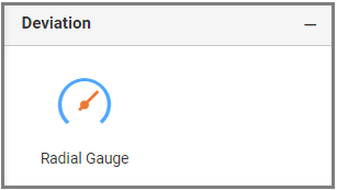 Selecting the Radial Gauge Widget