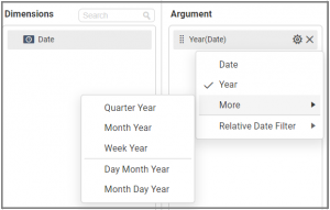 Settings menu display