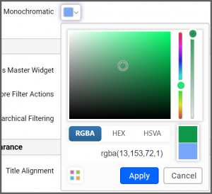 color type is set to monochromatic