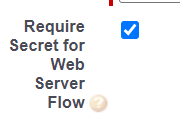 Selecting the required web server flow