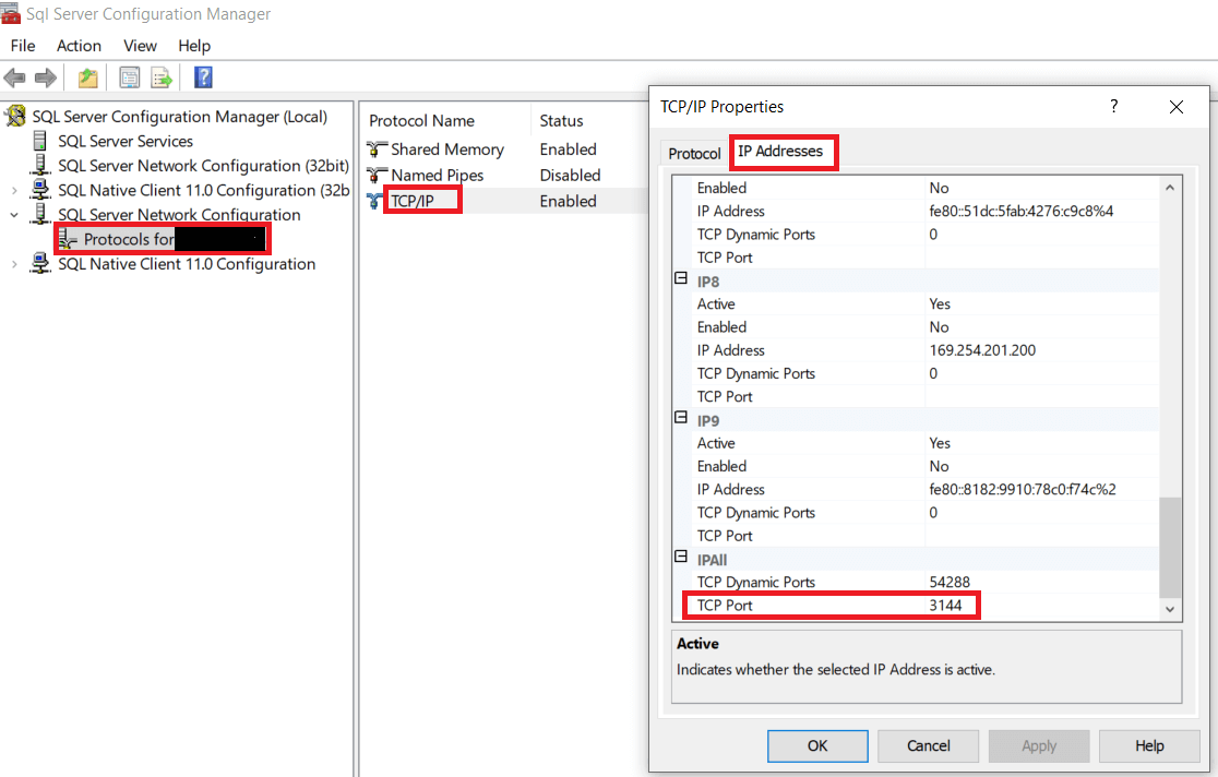 To identify your port number, follow these steps