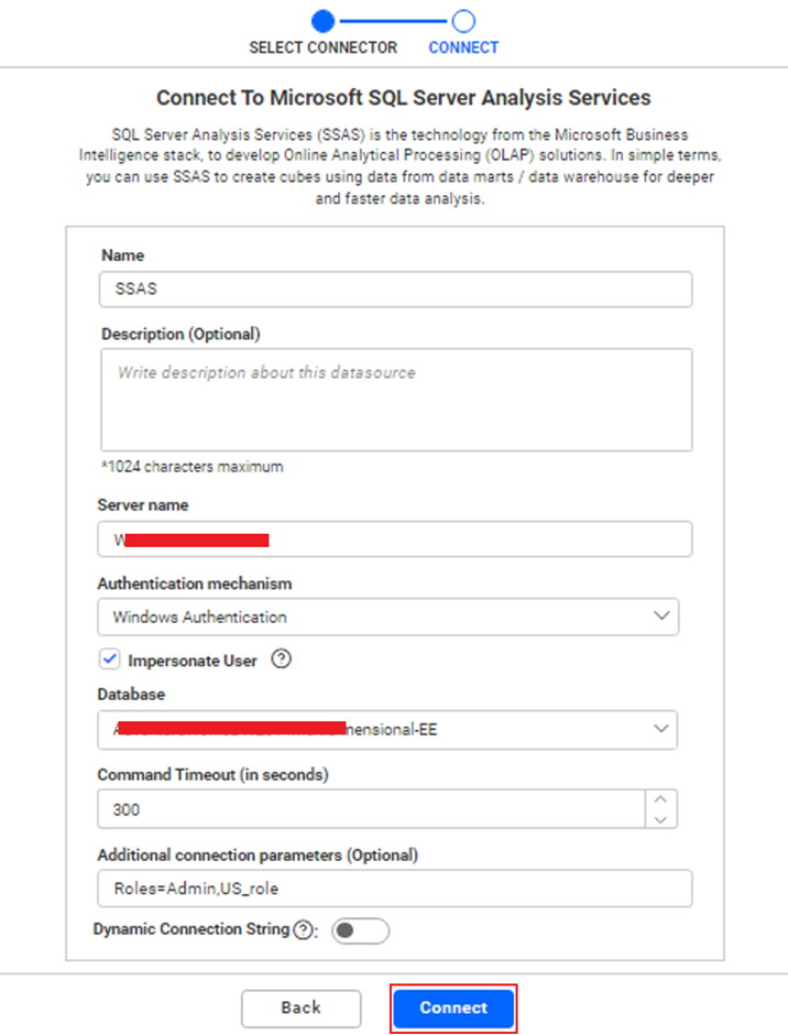 Connect to Microsoft SQL Server Analysis Services