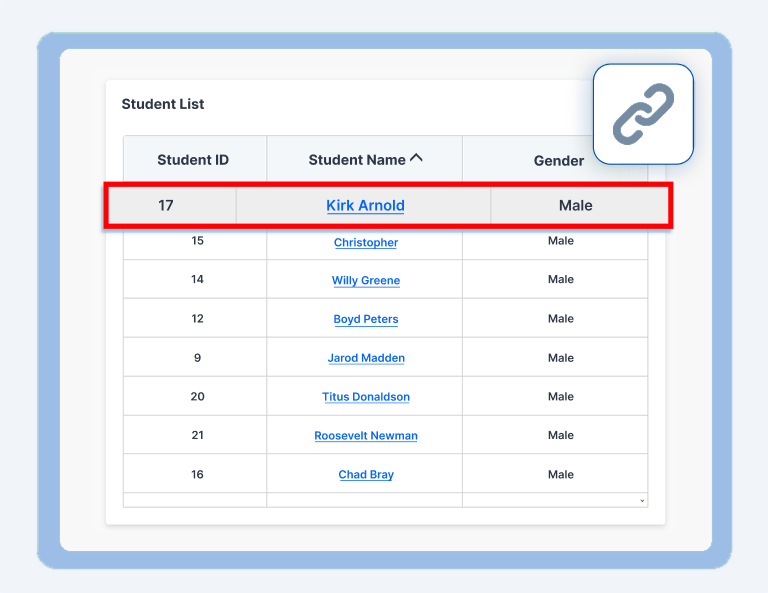 How to Add Drilldown to a Grid Widget Using Linking