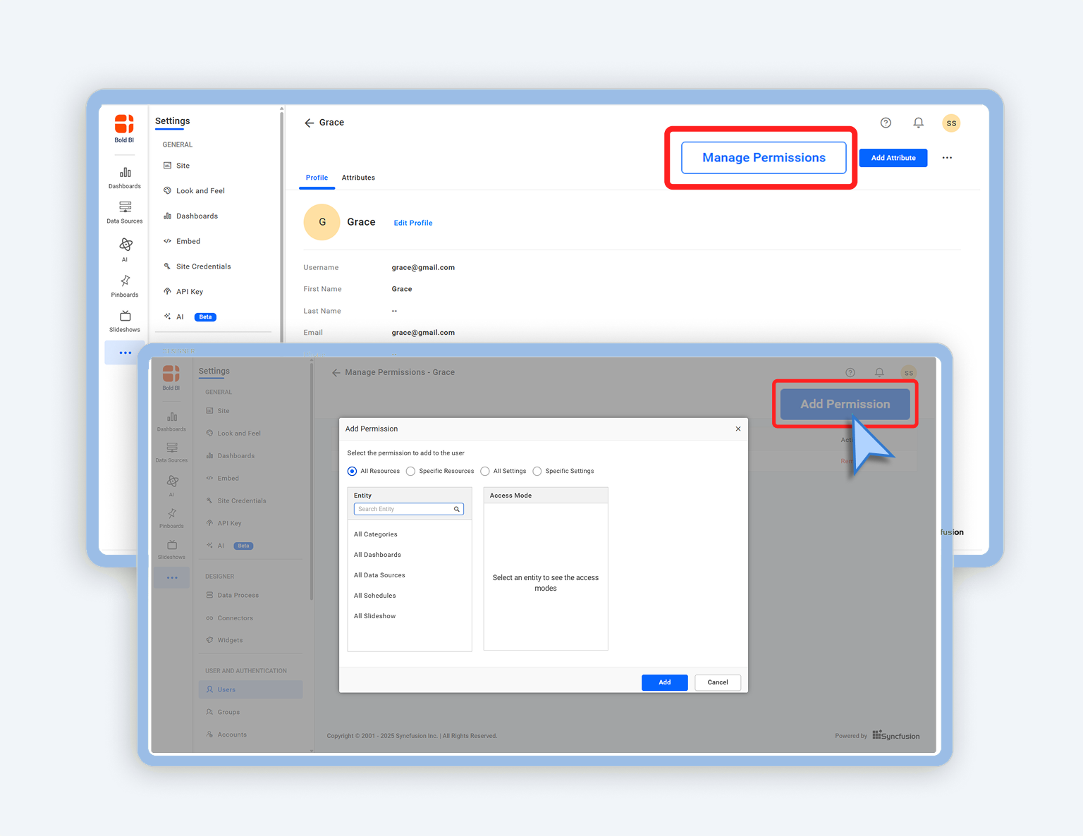 How to Manage Dashboard Permissions at the User Level