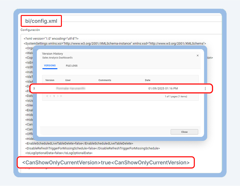 How to Restrict Non-Admin Users from Viewing Dashboard Versions