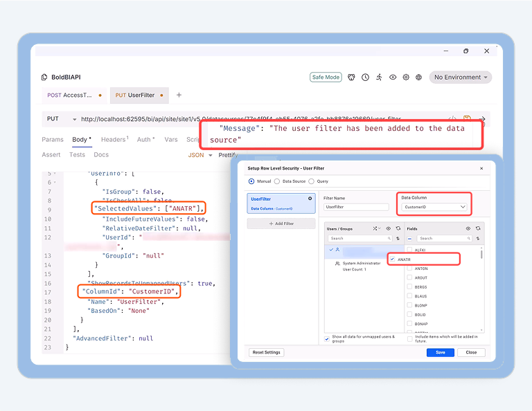 How to Create User-Based Filters via REST API