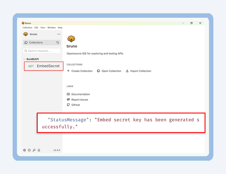 How to Generate an Embed Secret Key via REST API