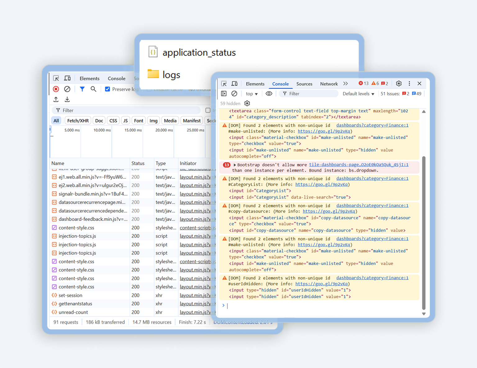 How to Share Error Logs, Console Logs, and a HAR file