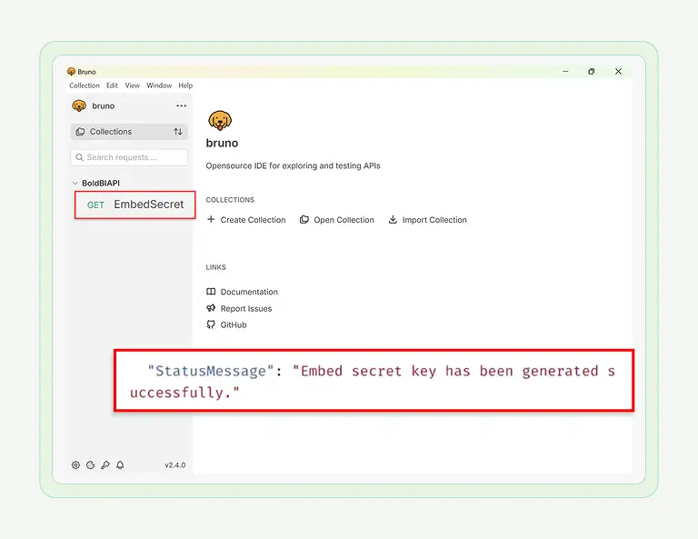 How to Generate an Embed Secret Key via REST API