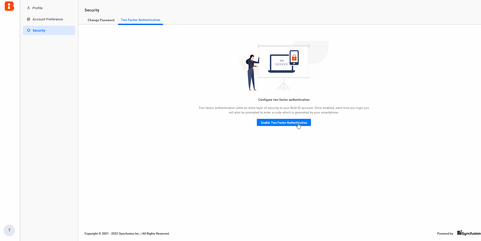 Provided Two-factor authentication support for user login
